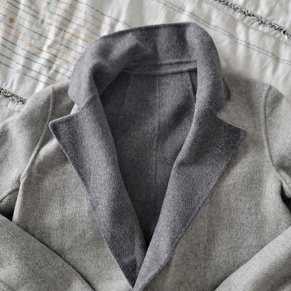 THEORY Authentic wool and cashmere fall coat jacket 2-faces - Picture 5 of 12
